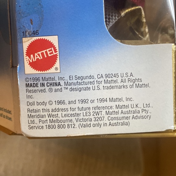 Matte 1996 Happy Holidays Special Edition Beautiful Barbie NEW Still In Box EUC - Picture 14 of 14